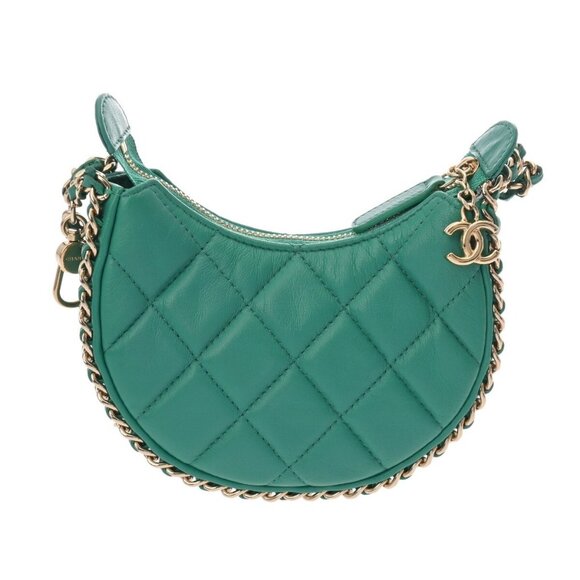 CHANEL Matrasse Mini hobo bag green shoulder bag 800000135194000 - Picture 1 of 7